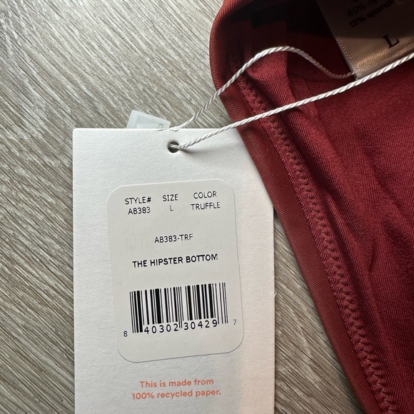 NWT Andie Swim The Hipster Bottom Truffle Size Large - Picture 6 of 10
